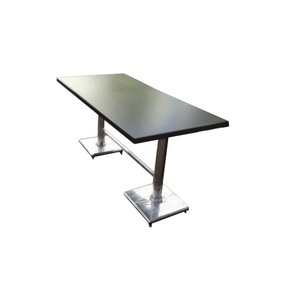 Mesas de café hechas a mano, mesa de consola de decoración para sala de estar de café con acabado antiguo, mesa de centro de Metal con tapa de cristal - Product Image 6
