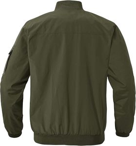 Chaqueta de tela Taslan cómoda y duradera con logotipo personalizado de diseño de bombardero clásico disponible para pedidos al por mayor - Product Image 6