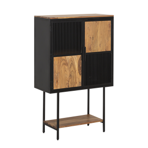 Buffet haut Mattia en bois d'acacia et métal - Product Image 3