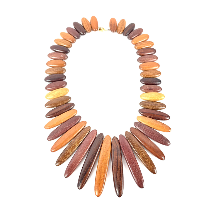 Modern Natural Wood Necklace From India Handmade Necklace for Women and Girls and Customized Size Cheap Price