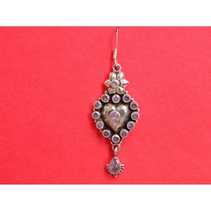 Pendiente de circón de Plata de Ley 925 hecho a mano, joyería de oro rosa con regalo de piedras preciosas para niñas y mujeres - Product Image 2