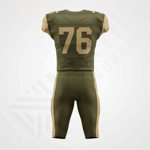 Servicio OEM, Conjunto de Uniforme de Fútbol Americano, Color Blanco y Negro, Cuello en V, Ropa Deportiva, Uniforme de Equipo de Alto Rendimiento, Talla Grande, 100% Poliéster - Product Image 2