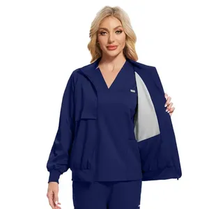 Ensemble de blouses d'infirmière unisexe de grande taille professionnelle avec détection d'aiguille, vêtements de travail médicaux extensibles pour une utilisation à l'hôpital - Product Image 5