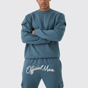 Pantalons de jogging taille haute personnalisés pour hommes, vêtements de jogging en coton avec logo personnalisé, survêtements pour hommes pour les saisons d'automne, vente en gros - Product Image 3