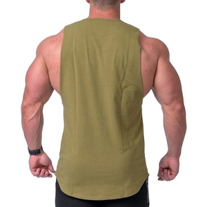 Top Brand Men's Gym Tank Top OEM Wholesale Drop Armhole Bodybuilding Sport <b>Badge</b> Custom Brand - Product Image 6