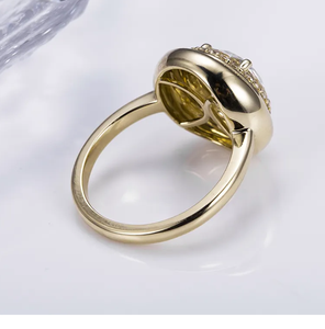 Anillo de diamante Vvs Moissanite de calidad de exportación con diseño de lujo para mujer, anillo de tenis de boda de lujo para compromiso - Product Image 2