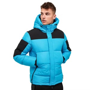 Pakistan Manufacturer Supply New Design Simple Blank Solid Color Custom Waterproof Winter Puffer <b>Jacket</b> for <b>Men</b> - Product Image 4