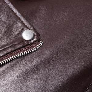 Blouson bombardier personnalisé Blouson en cuir pour homme Vente en gros OEM Blouson racer en cuir pour homme - Product Image 6