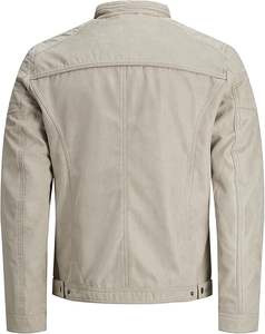 Chaqueta de cuero térmica para hombre para invierno con estilo de borde crudo y diseño transpirable perfecto para protección contra el frío - Product Image 3