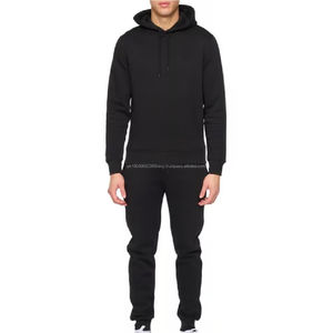 Conjunto Deportivo Informal de Algodón 100% para Hombre, Sudadera con Capucha y Pantalones de Felpa Estampados, Conjunto de Sudadera con Capucha y Pantalones de Moda para Invierno - Product Image 1