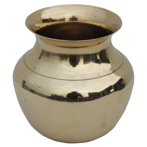 Lota Vintage de Latón Puro con Acabado Pulido para Uso en la Cocina, Artículo de Cocina Lutiya Árabe Antiguo de Alta Calidad - Product Image 4