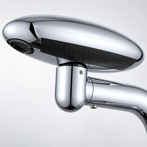 Robinet de lavabo électrique WYRAX Libert au design moderne en laiton, réglable 4 vitesses, avec sortie d'eau, universel, rotatif, à poser sur le comptoir pour salle de bain - Product Image 2