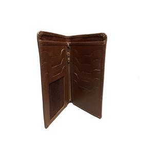 กระเป๋าสตางค์หนังแท้พับได้มีช่องใส่บัตรสำหรับผู้ชายกระเป๋าเงินแบบยาวขนาดเล็กบางเฉียบออกแบบได้ตามต้องการ - Product Image 3