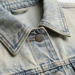 Customized Color Denim Jacket <b>Women</b> Short <b>Jean</b> Coat Button <b>Up</b> Oversize Ladies Outwear Stylish Casual Streetwear Customized Color - Product Image 4