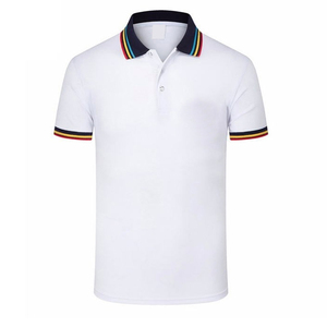 High Quality Men's Casual Cotton for Polo T-Shirt Wholesale Short <b>Flannel</b> Fabric with Customized Logo Printing Solid Pattern - Product Image 3