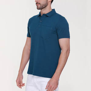 เสื้อโปโลผู้ชายแขนสั้นสำหรับ100% ระบายอากาศทำจากวัสดุพิมพ์ลายดีไซน์สำหรับฤดูร้อน - Product Image 3