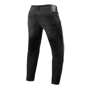 Pantalones vaqueros negros para motocicleta con forro resistente al viento y a la abrasión, ropa deportiva de talla grande para montar en moto - Product Image 4