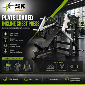 Macchina Commerciale SK Fitness per Chest Press Inclinata a Carico di Pesi, Attrezzatura da Palestra in Acciaio Resistente per l'Allenamento della Forza della Parte Superiore del Corpo - Product Image 2