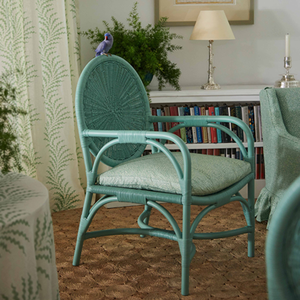 Chaise de chambre à coucher en rotin naturel personnalisée Options de couleur de style accent Vente en gros Usine du Vietnam pour salon utilisation en extérieur - Product Image 5