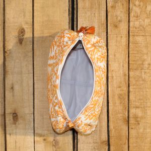 Lot de 3 pochettes de rangement matelassées en coton imprimé écologique pour maquillage et cosmétiques – Vente en gros - Product Image 4