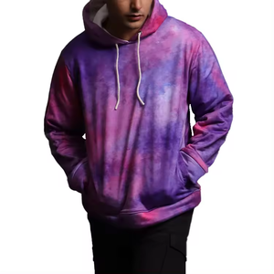 Sweat à capuche streetwear pour homme 100 % polyester, best-seller, impression personnalisée par sublimation numérique, tricoté pour l'hiver, avec poche, haute qualité - Product Image 1