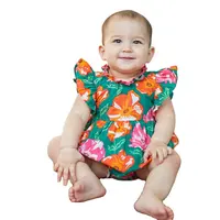 מותאם אישית לפרוע תינוק בגדי כותנה תינוק יילוד קצר שרוול romper תינוקת לקיץ