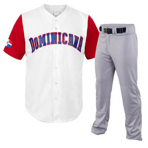 Nouvelle arrivée, uniforme de baseball pour hommes, 100% polyester, grande taille, séchage rapide, respirant, OEM, faible MOQ, vente en gros - Product Image 1