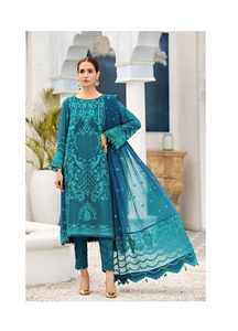 Trajes bordados Zari para mujer, Colección Formal de 3 piezas cosida, últimas mujeres, trajes Punjabi indios de Pakistán, ropa de diseñador - Product Image 6