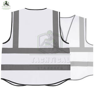 เสื้อกั๊กนิรภัยแบบไม่มีแขน ดีไซน์เฉพาะตัว มาตรฐาน ANSI Class 1 ไฟ LED กันน้ำ รับสกรีนโลโก้ น้ำหนักเบา ขายส่ง สีพื้น - Product Image 2