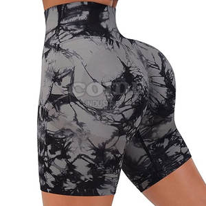 Pantalones cortos de botín para mujer con logotipo personalizado, ropa informal para gimnasio, yoga, y ODM OEM, pantalones cortos de botín para mujer, personalizados - Product Image 3