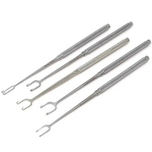 ชุดตะขอเกี่ยวผิว JOSEPH สแตนเลสคุณภาพสูง4ชิ้นปลายแหลมคู่ขนาด2มม. 5มม. 7มม. 10มม. - Product Image 6