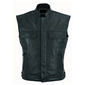 Chaleco de Cuero para Hombre de Alta Calidad para Todas las Temporadas, Transpirable, Diseño Personalizado, Precio al por Mayor - Product Image 1