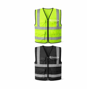 Gilet de sécurité haute visibilité personnalisé avec logo, fabriqué au Pakistan, gilet de sécurité pour la vente en ligne - Product Image 3