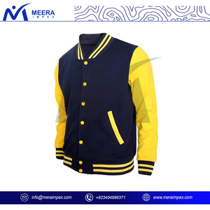 Veste universitaire personnalisée pour hommes avec manches en cuir Manteau en laine Letterman pour collège Style baseball Bomber Mode hivernale Streetwear - Product Image 2
