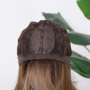 DWY High Quality Synthetic Hair Mixed Dark Blonde Bob <b>Wig</b> with Transparent Lace - Product Image 6