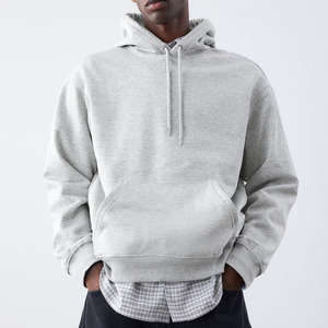 Sweat-shirt personnalisé de haute qualité avec logo personnalisé de Offre Spéciale unies sweat-shirt à capuche couleur grise vêtements de sport pulls à capuche pour hommes - Product Image 1