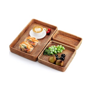 Cesta de mimbre individual para frutas, pan o té/café, tejida a mano, ecológica, para baño, venta al por mayor, vajilla de almacenamiento. - Product Image 1