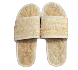 Pantoufle luffa confortable écologique soins des pieds diapositives naturel exfoliant Spa pantoufles pour adoucir la peau et le bien-être quotidien - Product Image 1