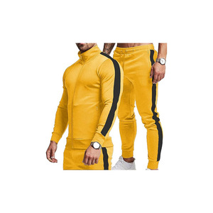 TEZO Survêtements actifs décontractés pour hommes, jogging de sport à fermeture éclair complète, ensembles de survêtements de course athlétique 2 pièces avec fermeture éclair - Product Image 3