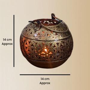 ที่วางเทียนทีไลท์โลหะแบบแขวนผนังสำหรับตกแต่งบ้านสไตล์โมเดิร์นไฟเทศกาลดิวาลี - Product Image 5