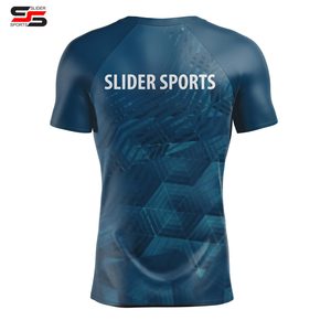 Mma Rash Guard Tops Rashguard Rash Guard Chemises de compression personnalisées pour hommes Chemise de compression à manches longues Rash Guard - Product Image 2