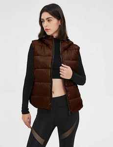 Chaqueta Acolchada Ligera Sin Mangas para Hombre, Chaqueta de Lona Acolchada con Cuello Alto, Personalizada, Cortavientos, Cálida, Ropa al por Mayor - Product Image 3