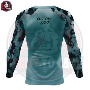 Rashguard de MMA Cómodo y de Primera Calidad, Diferentes Colores, Secado Rápido, Manga Larga, Tela de Poliéster/Spandex/Nylon de 220g para Lucha - Product Image 2