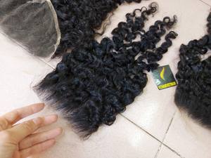 Beautiful Burmese <b>Curly</b> <b>Bundle</b> HD Lace Closure 5x5 6x6 24 Inches High Quality Raw Virgin Human Hair Extension <b>Bundle</b> Loose <b>curly</b> - Product Image 3