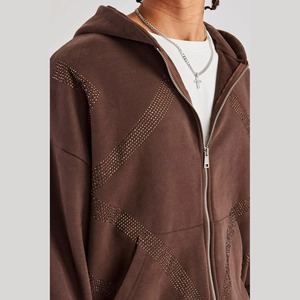 Sweat à capuche pour homme en polaire, manches longues, confortable, chaud, idéal pour les vêtements décontractés, l'entraînement et la conception graphique personnalisée - Product Image 4