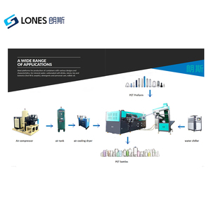 Machine de soufflage de bouteilles en plastique PET/PP entièrement automatique de LS-A9 avec pompe de contrôle PLC et composants de moteur haute productivité - Product Image 2