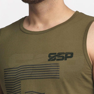 Camiseta sin mangas de poliéster ligera para hombre, ropa deportiva de secado rápido para entrenamientos de verano de talla grande para uso en exteriores - Product Image 6