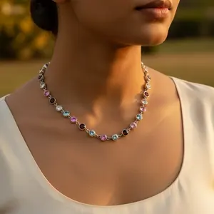 Chevillère en argent 925 avec diamants pour femmes, bijoux à porter au quotidien - plaqué or 14 carats - Product Image 3