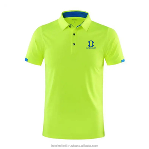 T-shirt pour homme à col montant et manches courtes, en tricot 100% coton respirant, avec impression numérique personnalisée sur le devant, OEM - Product Image 5