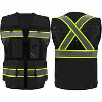 Chaleco de Trabajo Resistente para Invierno, Diseño Multibolsillos, Impermeable, Transpirable, de Secado Rápido, Tejido Resistente, Almacenamiento de Herramientas, Construcción